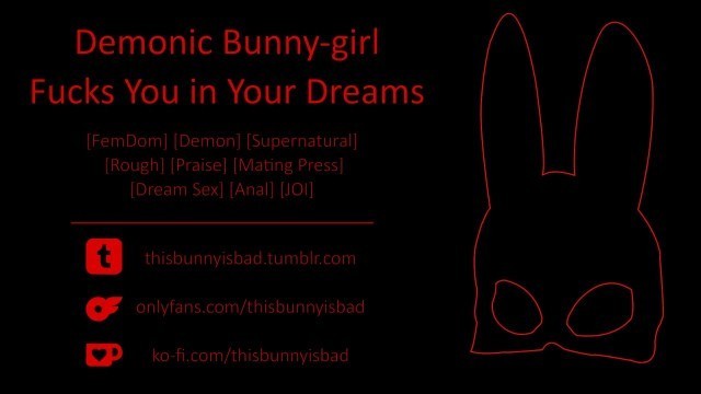 [F4M Erotic Story] Demon Bunnygirl Futa Fucks you in your Dreams