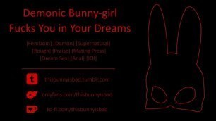 [F4M Erotic Story] Demon Bunnygirl Futa Fucks you in your Dreams