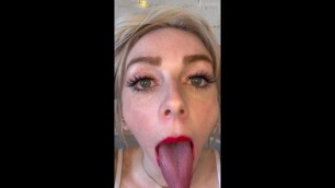 POV Face Fetish Cute Freckled Blonde CHEER SLUT Begs for YOUR Cum - Remi Reagan