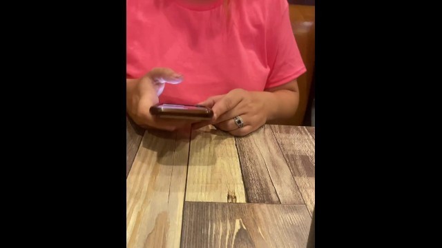 Restaurant Titty Flashing