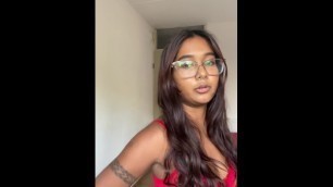 Try on Haul Lingerie: Watch this Petite Indian try on Cute Lingerie