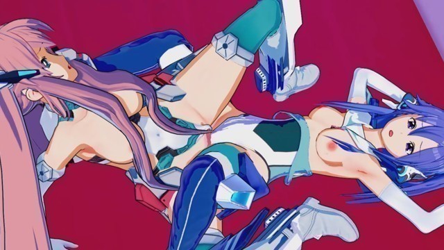 Symphogear - Tsubasa X Maria Lesbian Hentai