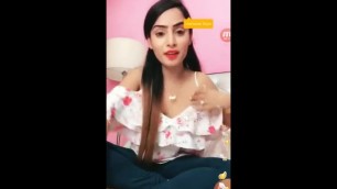 Diya Lamba Nipples Slip in Live App