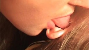 Sensual Lesbian Ear Licking