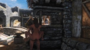 Skyrim: Adrianne Avenicci Sucks Cock and Gets Fucked