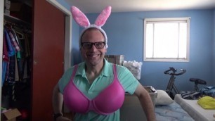 BRA WEARING FAGGOT ON EASTER