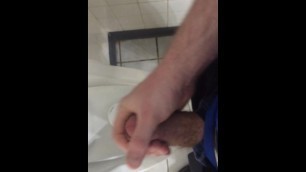 Masturbating in Public Restroom