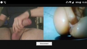 Very Long Str8 Cock Jerked off for a Girl on Chatroulette (spy Video)