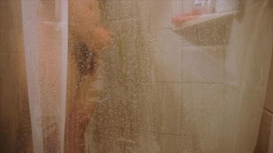 Masterbating in the Shower as i Watch an Asa Akira Video