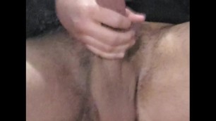 Mirror Masturbating Huge Cock and Balls!