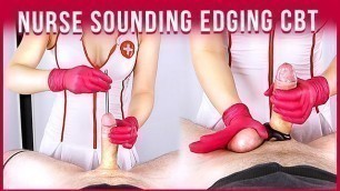 Nurse Urethral Cock Sounding & Edging Handjob to Cum POV CBT | Era