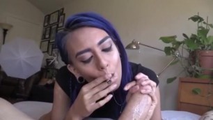 Janice Griffith Joint Smoking POV Blowjob Tease