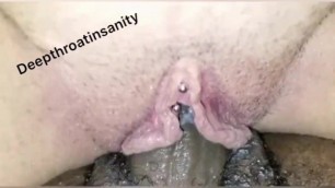 Riding BBC and Creaming all over it with Shaking Orgasm