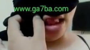 Egyptian Arab sex, woman in a hijab is horny and plays with her pussy