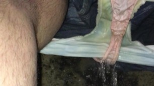 Pissing into my panties and jeans