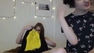 Alice and Jenny show boobs