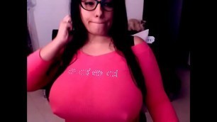 Huge titsjob live show