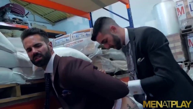 Warehouse Anal With Classy Businessmen