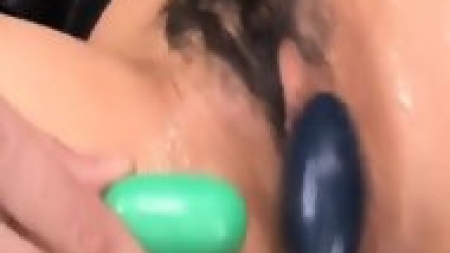 Kotone Aisaki Vibrators On Hairy Oiled Pussy