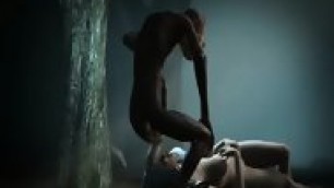 Hot 3d Babe Getting Fucked Outdoors By Gollum