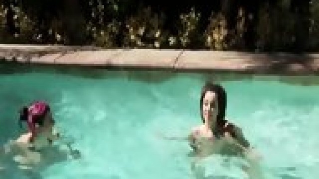 Goth Slut Fucked In Pool