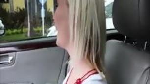 Sexy And Petite Maddy Gets A Ride And Gets Fucked In The Back Seat