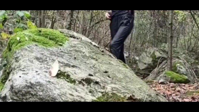 I Spy Tourist while taking a Long Piss Outdoor - Piss Waterfall